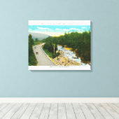 Uitzicht van de Ammono-onderste Herfsten Canvas Afdruk (Insitu (Houten vloer))