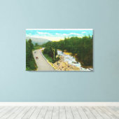 Uitzicht van de Ammono-onderste Herfsten Canvas Afdruk (Insitu (Houten vloer))