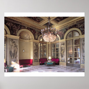 Uitzicht van de Antechamber met aantijzige afbeeld Poster