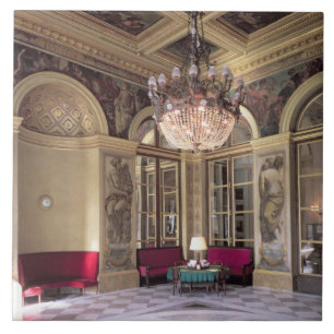 Uitzicht van de Antechamber met aantijzige afbeeld Tegeltje