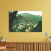 Uitzicht van de antenne van Witter Springs Hotel E Canvas Afdruk (Insitu (Woonkamer))