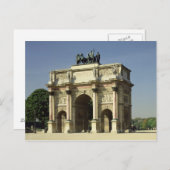 Uitzicht van de Arc de Triomphe du Carrousel Briefkaart (Voorkant / Achterkant)