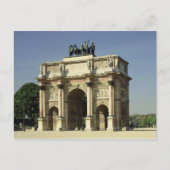 Uitzicht van de Arc de Triomphe du Carrousel Briefkaart (Voorkant)