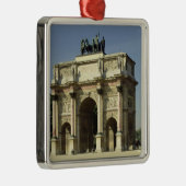 Uitzicht van de Arc de Triomphe du Carrousel Metalen Ornament (Rechts)