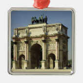 Uitzicht van de Arc de Triomphe du Carrousel Metalen Ornament (Voorkant)