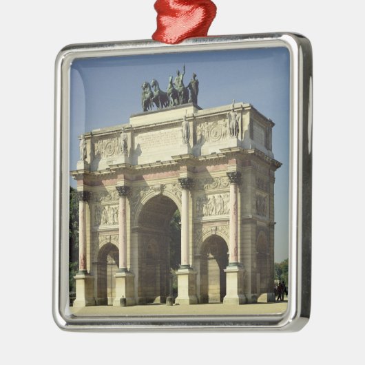 Uitzicht van de Arc de Triomphe du Carrousel Metalen Ornament (Links)