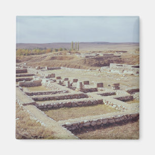 Uitzicht van de archeologische vindplaats, 1450-12 magneet