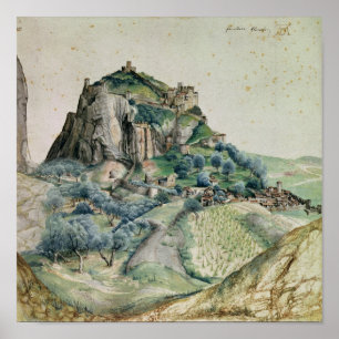 Uitzicht van de Arco-vallei in Tirol, 1495 Poster
