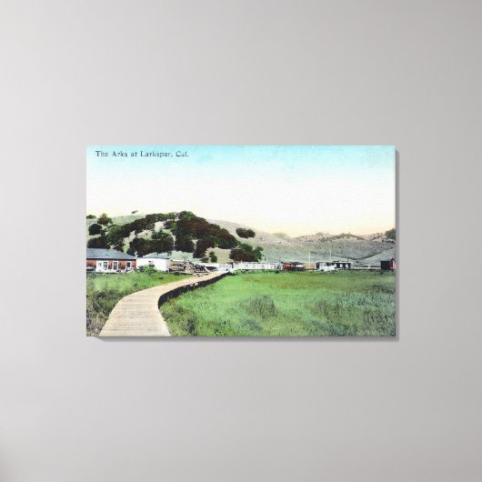 Uitzicht van de Arks-Larkspur, CA Canvas Afdruk (Voorkant)
