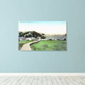 Uitzicht van de Arks-Larkspur, CA Canvas Afdruk (Insitu (Houten vloer))