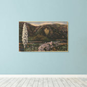 Uitzicht van de Arrowiad - San Bernardino Mts., CA Canvas Afdruk (Insitu (Houten vloer))