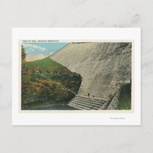 Uitzicht van de Ashokan Reservoir Dam Briefkaart (Voorkant)