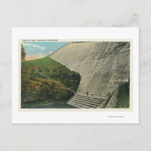 Uitzicht van de Ashokan Reservoir Dam Briefkaart