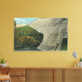 Uitzicht van de Ashokan Reservoir Dam Canvas Afdruk (Insitu (Woonkamer))