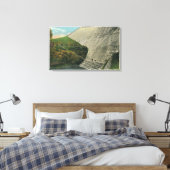 Uitzicht van de Ashokan Reservoir Dam Canvas Afdruk (Insitu (Slaapkamer))