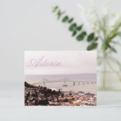 uitzicht van de Astoria Column Astoria-Megler Brid Briefkaart (Staand voorkant)
