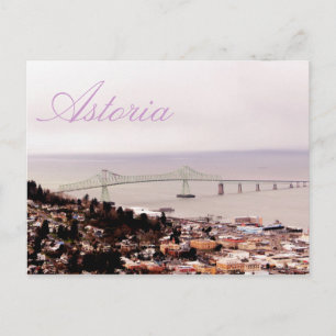 uitzicht van de Astoria Column Astoria-Megler Brid Briefkaart