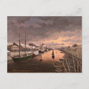 Uitzicht van de Aura in Turku Briefkaart