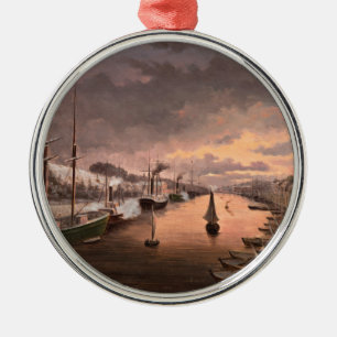 Uitzicht van de Aura in Turku Metalen Ornament