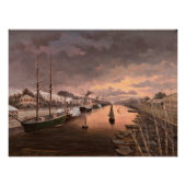 Uitzicht van de Aura in Turku Perfect Poster (Voorkant)