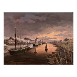 Uitzicht van de Aura in Turku Perfect Poster