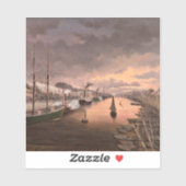 Uitzicht van de Aura in Turku Sticker (Vel)