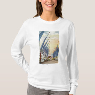 Uitzicht van de Avenue of Flags, Wereldbeurs 1934 T-shirt