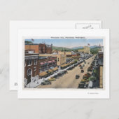 Uitzicht van de Avenue Wenatchee Briefkaart (Voorkant / Achterkant)