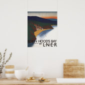 Uitzicht van de baai en het Poster van Cliffs (Keuken)