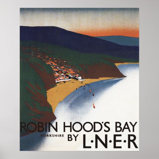 Uitzicht van de baai en het Poster van Cliffs (Voorkant)