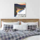 Uitzicht van de baai en het Poster van Cliffs Canvas Afdruk (Insitu (Slaapkamer))