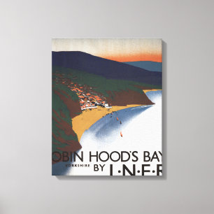 Uitzicht van de baai en het Poster van Cliffs Canvas Afdruk