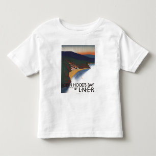 Uitzicht van de baai en het Poster van Cliffs Kinder Shirts