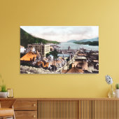 Uitzicht van de baai van de stad Ketchikan, AK Canvas Afdruk (Insitu (Woonkamer))