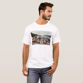 Uitzicht van de baai van de stad Ketchikan, AK T-shirt (Voorkant volledig)