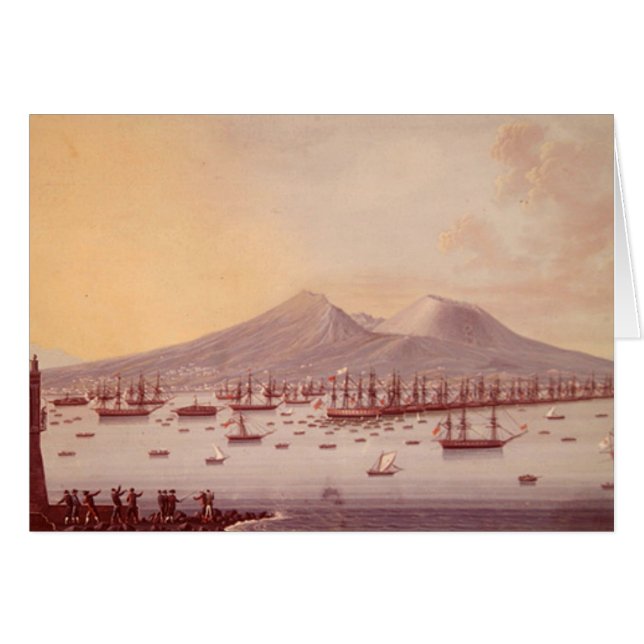 Uitzicht van de baai van Napels, 1798 (Voorkant Horizontaal)