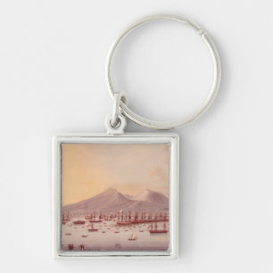 Uitzicht van de baai van Napels, 1798 Sleutelhanger