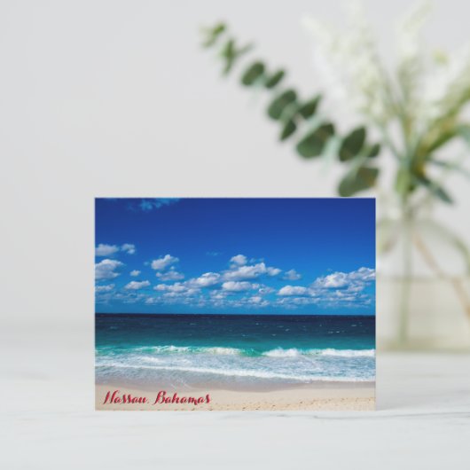 Uitzicht van de Bahamaanse Oceaan Briefkaart (Staand voorkant)