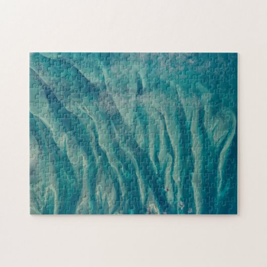 Uitzicht van de Bahamas-oceaan van Space Station Legpuzzel (Horizontaal)