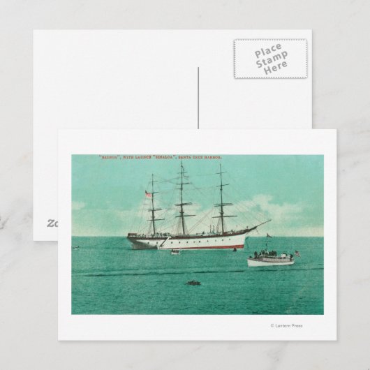 Uitzicht van de Balboa en de Sinaloa Entering Briefkaart (Voorkant / Achterkant)