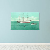 Uitzicht van de Balboa en de Sinaloa Entering Canvas Afdruk (Insitu (Houten vloer))