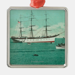 Uitzicht van de Balboa en de Sinaloa Entering Metalen Ornament