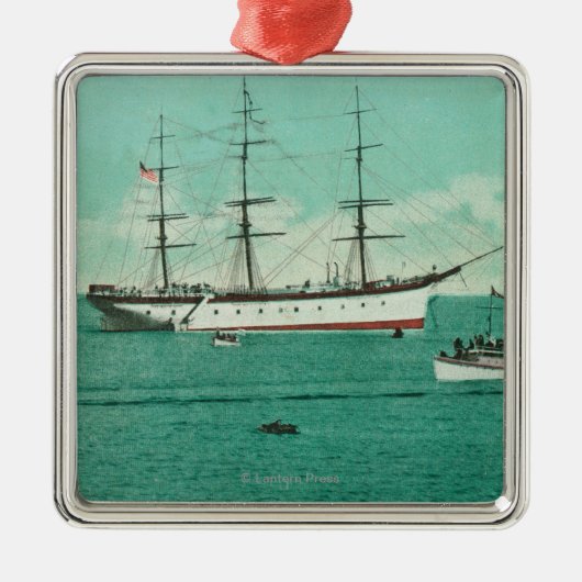 Uitzicht van de Balboa en de Sinaloa Entering Metalen Ornament (Voorkant)