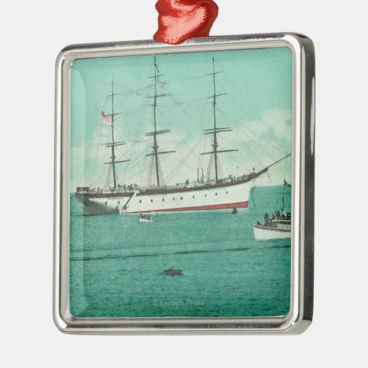 Uitzicht van de Balboa en de Sinaloa Entering Metalen Ornament (Links)