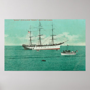 Uitzicht van de Balboa en de Sinaloa Entering Poster