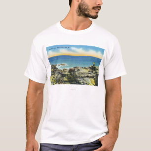 Uitzicht van de Bald Head Cliffs of the Rocks and  T-shirt