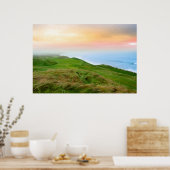 uitzicht van de Ballybunion verbindt golfbaan Poster (Keuken)