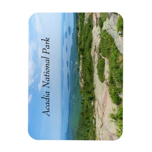 Uitzicht van de Bar Harbour uit de Cadillac Mounta Magneet (Verticaal)