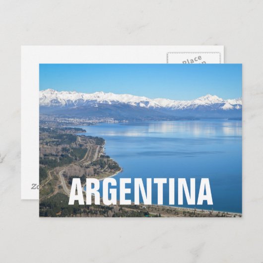 Uitzicht van de Bariloche in de winter Briefkaart (Voorkant / Achterkant)