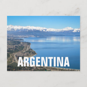 Uitzicht van de Bariloche in de winter Briefkaart